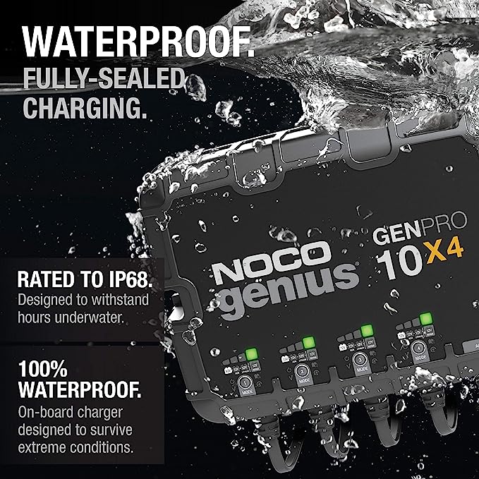 Noco Genius 10x4-charge 4 batteries at once