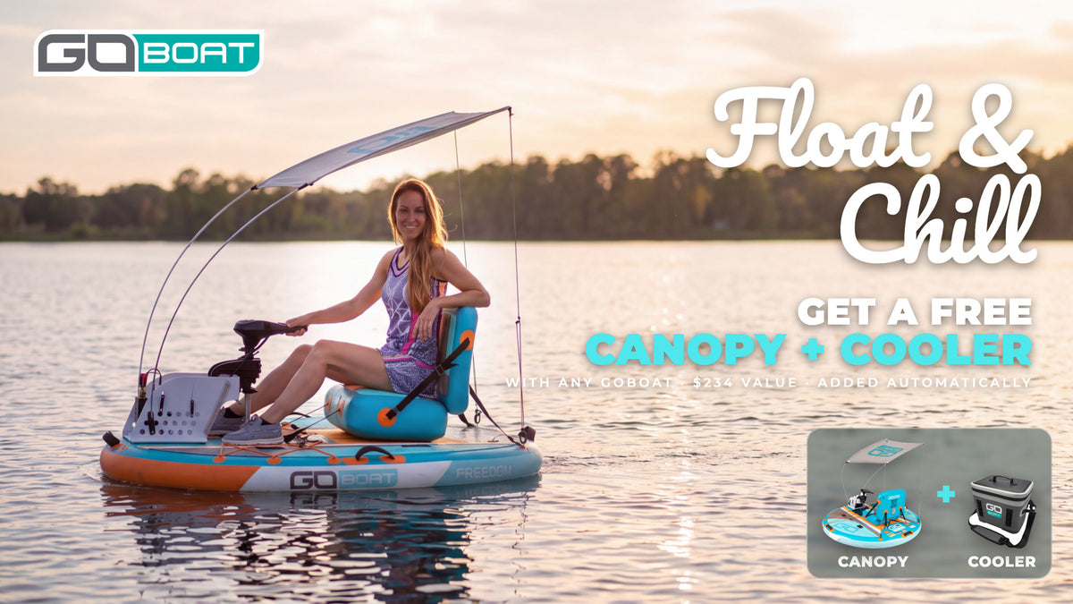 Float and Chill: free canopy and cooler with any GoBoat